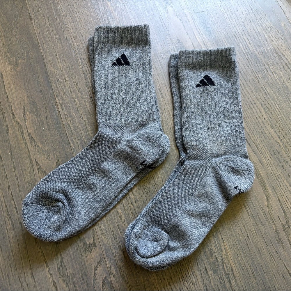Adidas Gray Crew Socks